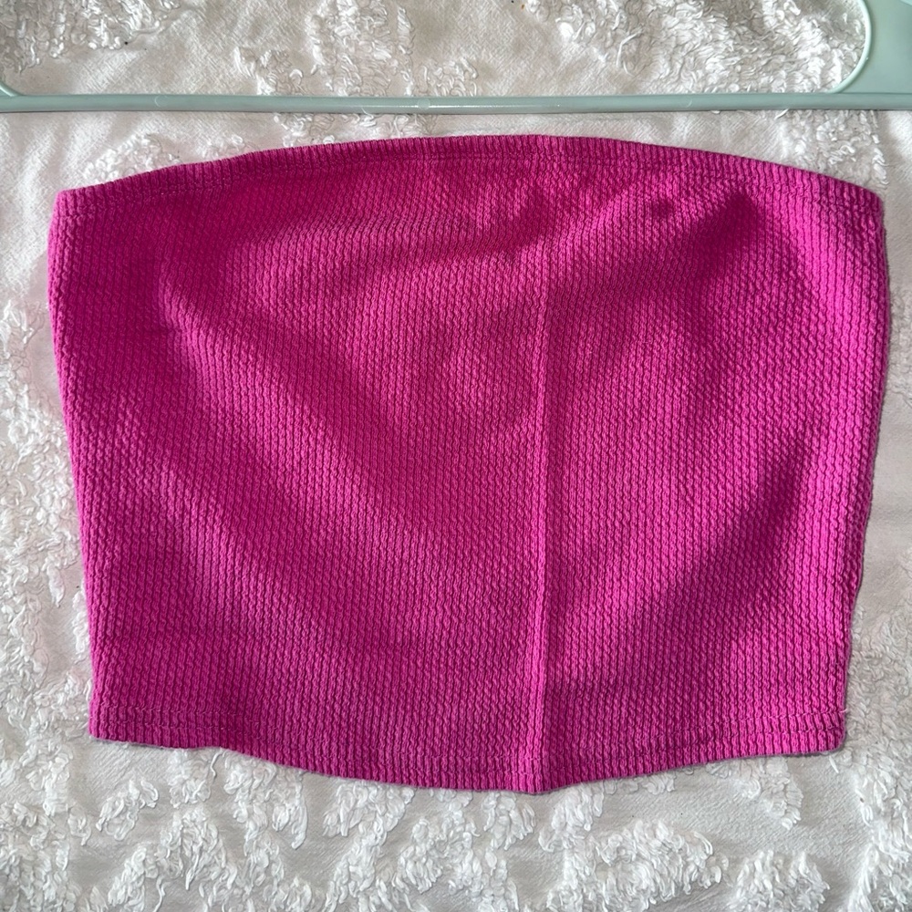 Pink tube top
